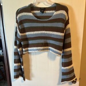 Striped Cropped Sweater